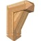 Ekena Millwork Traditional Arts and Crafts Rough Sawn Bracket w/ Offset Brace, Western Red Cedar, 8"W x 20"D x 24"H BKT0806X20X24TRA03RWR - alternate 1